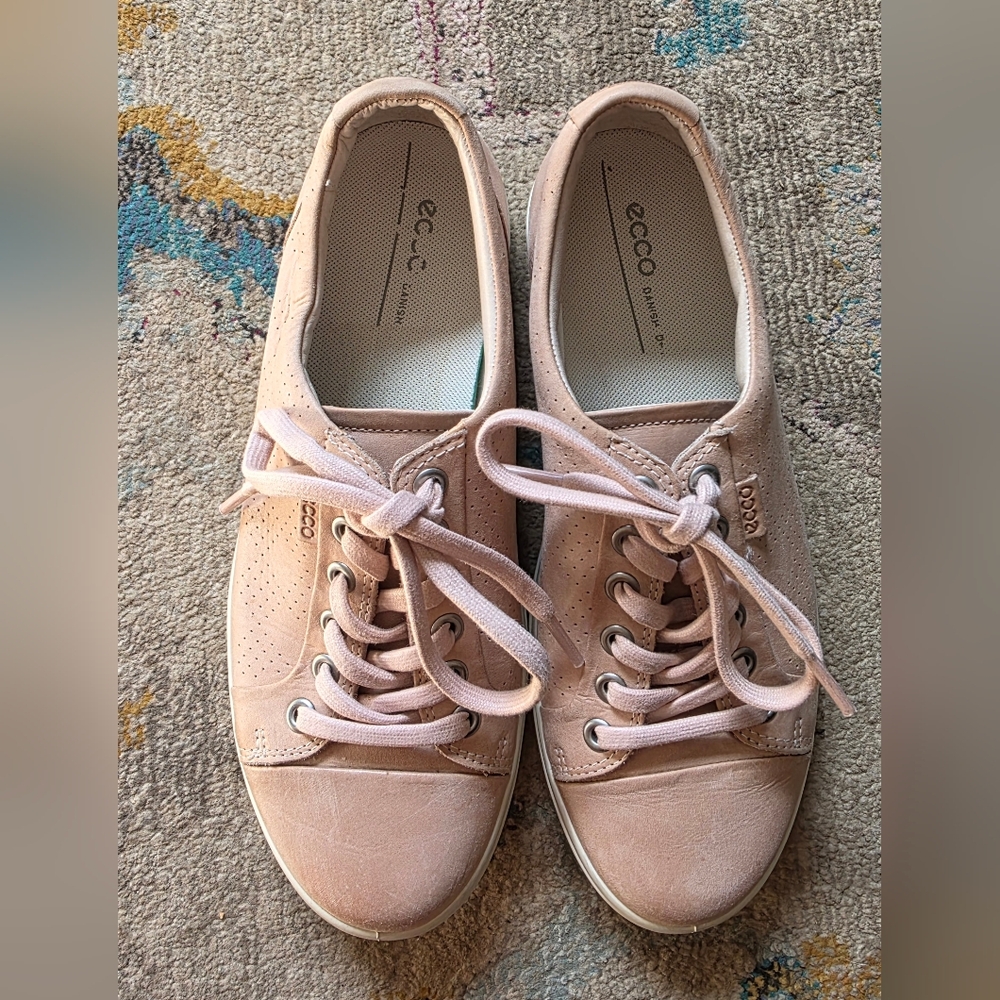 ECCO Soft 7 Pink Sneakers - Picture 2 of 6